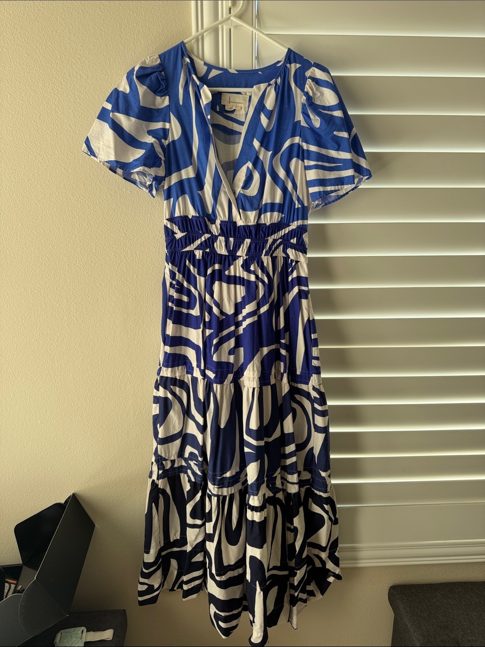 Anthropologie Somerset Maxi Blue Dress Small